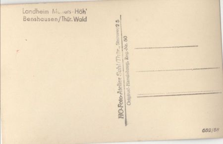 Benshausen - Landheim Müllers Höh Benshausen - Landheim Müllers Höh