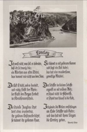 Loreley (OT von St. Goarshausen) - mit Gedicht Loreley (OT von St. Goarshausen) - mit Gedicht