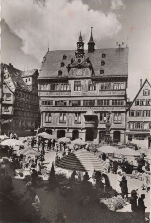 Tübingen - Marktplatz mit Rathaus Tübingen - Marktplatz mit Rathaus