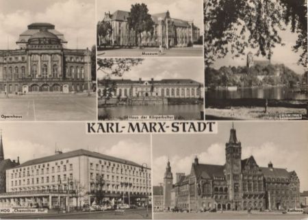 Karl-Marx-Stadt - 6 Bilder Karl-Marx-Stadt - 6 Bilder