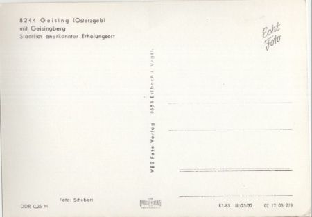 Altenberg-Geising - mit Geisingberg Altenberg-Geising - mit Geisingberg
