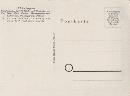 Dornburg - Blick vom Schloss zur Saale