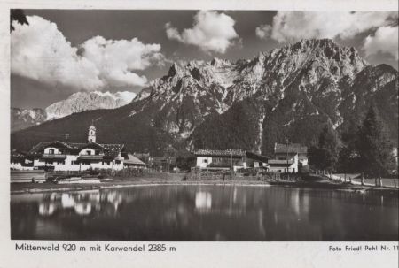 Mittenwald - mit Karwendel Mittenwald - mit Karwendel
