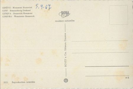 Genf - Schweiz - Braunschweig-Denkmal Genf - Schweiz - Braunschweig-Denkmal