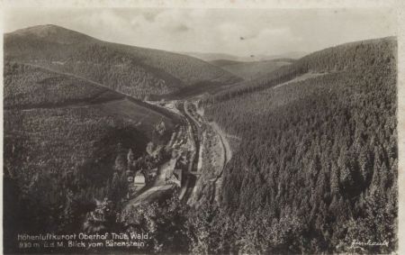 Oberhof - Blick vom Bärenstein Oberhof - Blick vom Bärenstein