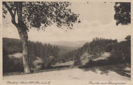 Oberhof - Brücke mit Ohragrund Oberhof - Brücke mit Ohragrund