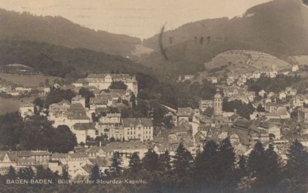 Baden-Baden - Blick von der Stourdza-Kapelle Baden-Baden - Blick von der Stourdza-Kapelle