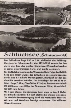 Schluchsee - 3 Bilder Schluchsee - 3 Bilder