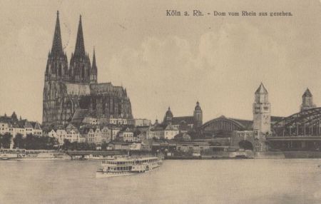 Köln - Dom vom Rhein gesehen Köln - Dom vom Rhein gesehen