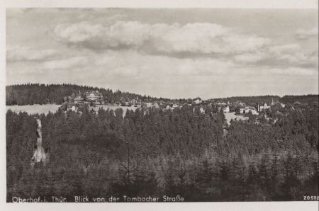 Oberhof - Blick von Tambacher Straße Oberhof - Blick von Tambacher Straße