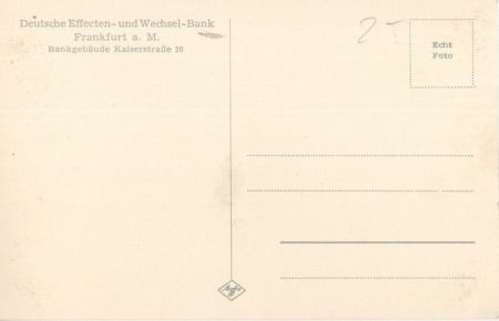 Frankfurt Main - Deutsche Effecten- und Wechselbank Frankfurt Main - Deutsche Effecten- und Wechselbank
