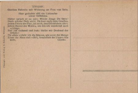 Weimar - Goethes Ruhesitz Weimar - Goethes Ruhesitz