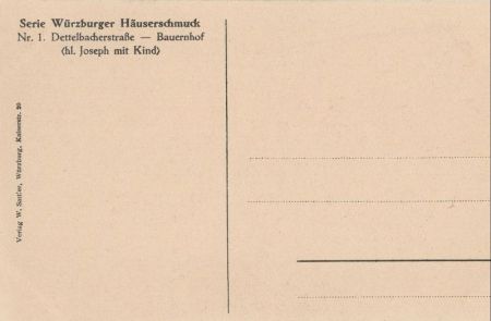 Würzburg - Hausschmuck, Drettelbacherstraße