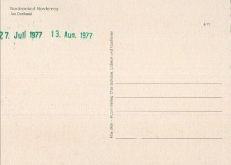 Norderney - Am Denkmal