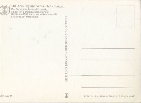Leipzig - Bayrischer Bahnhof (Repro) Leipzig - Bayrischer Bahnhof (Repro)