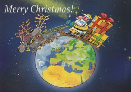 Merry Chrsitmas - vollgepackter Schlitten Merry Chrsitmas - vollgepackter Schlitten