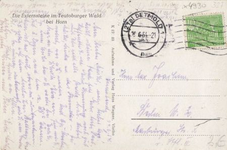 Horn-Bad Meinberg, Exeernsteine - bei Horn Horn-Bad Meinberg, Exeernsteine - bei Horn