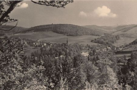 Berggießhübel - Blick von Zehstaer Wänden Berggießhübel - Blick von Zehstaer Wänden