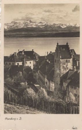 Meersburg - Blick zu See und Alpen Meersburg - Blick zu See und Alpen
