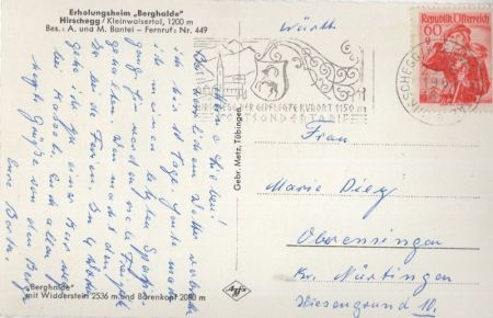 Hirschegg - Österreich - Erholungsheim Berghalde Hirschegg - Österreich - Erholungsheim Berghalde