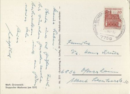 Math. Grünewald - Stuppacher Madonna