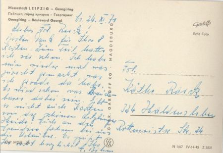 Leipzig - Georgiring Leipzig - Georgiring