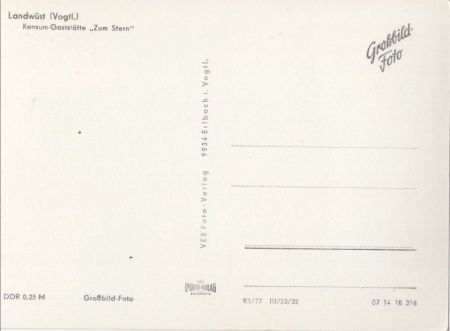 Markneukirchen-Landwüst - Gaststätte Zum Stern Markneukirchen-Landwüst - Gaststätte Zum Stern