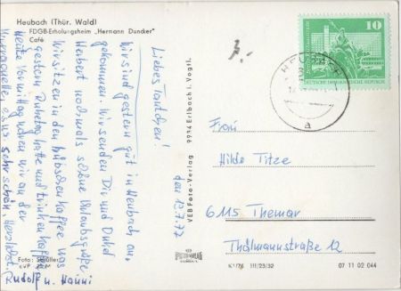 Masserberg-Heubach - Erholungsheim Hermann Duncker Masserberg-Heubach - Erholungsheim Hermann Duncker