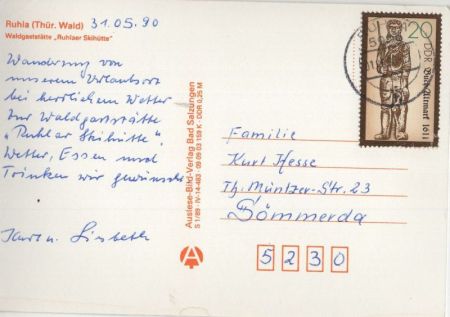 Ruhla - Waldgaststätte Ruhlaer Skihütte