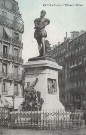 Paris - Frankreich - Statue Dolet Paris - Frankreich - Statue Dolet