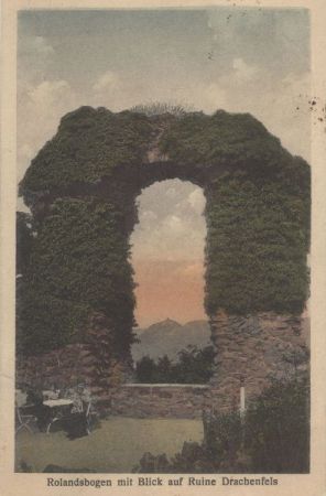 Remagen - Rolandsbogen - Blick auf Drachenfels Remagen - Rolandsbogen - Blick auf Drachenfels