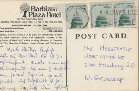 New York City - USA - Barbizon Plaza Hotel New York City - USA - Barbizon Plaza Hotel