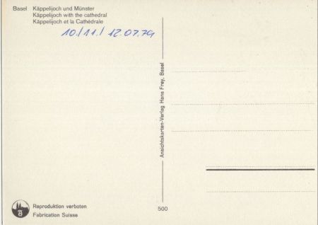 Basel - Schweiz - Käppelijoch und Münster