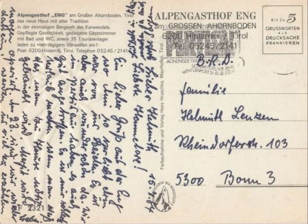 Ahornboden - Österreich - Alpengasthof Eng