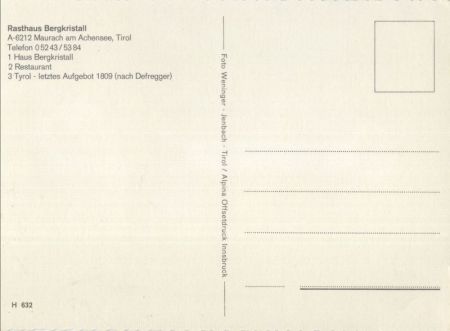 Achensee - Österreich - Rasthaus Bergkristall