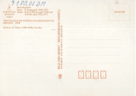 Meißen - Porzellan, Hirschleuchter Meißen - Porzellan, Hirschleuchter