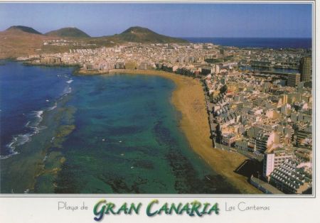 Las Palmas - Playa de las Canteras - Spanien - von oben Las Palmas - Playa de las Canteras - Spanien - von oben