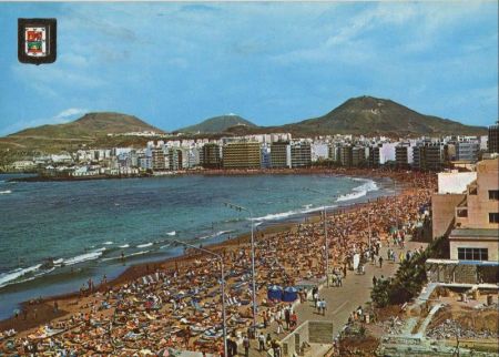 Las Palmas - Playa de las Canteras - Spanien - voller Strad Las Palmas - Playa de las Canteras - Spanien - voller Strad