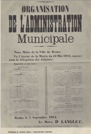 Reims - Frankreich - Occupation allemande Reims - Frankreich - Occupation allemande