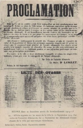 Reims - Frankreich - Proclamation Reims - Frankreich - Proclamation