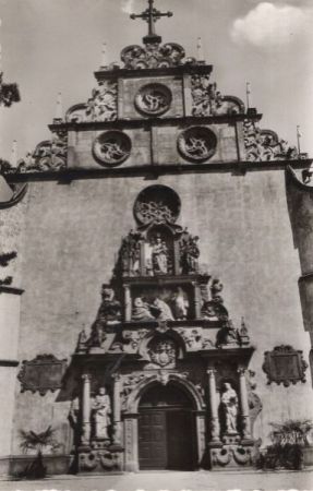 Dettelbach - Portal der Wallfahrtskirche Dettelbach - Portal der Wallfahrtskirche