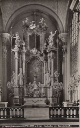 St. Peter - Hochaltar der Barock-Kirche St. Peter - Hochaltar der Barock-Kirche