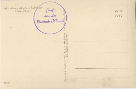 Breitachklamm - Steg Breitachklamm - Steg