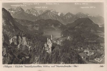 Schwangau Neuschwanstein - mit Marienbrücke Schwangau Neuschwanstein - mit Marienbrücke
