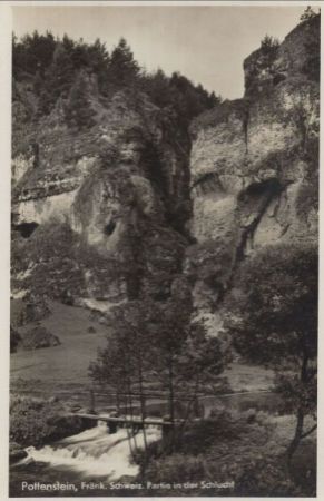 Pottenstein - Partie in der Schlucht Pottenstein - Partie in der Schlucht