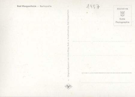 Bad Mergentheim - Karlsquelle Bad Mergentheim - Karlsquelle