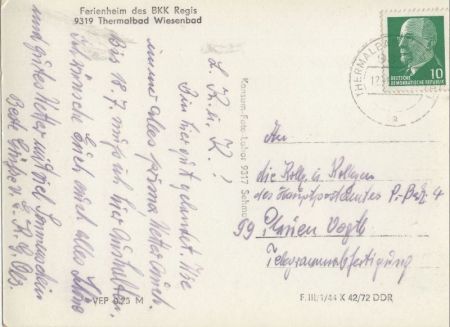 Wiesenbad - Ferienheim des BKK Regis Wiesenbad - Ferienheim des BKK Regis