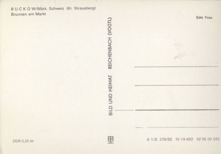 Buckow - Brunnen am Markt