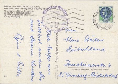 Meran - Merano - Italien - Textelgruppe