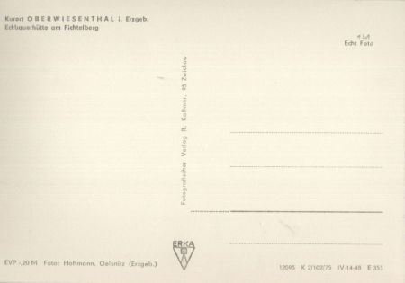 Oberwiesenthal - Eckbauerhütte am Fichtelberg